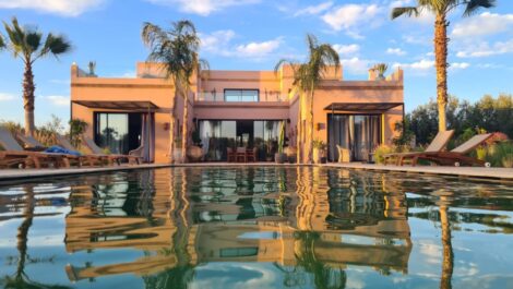 Marrakech : Magnifique villa épurée route de Fès