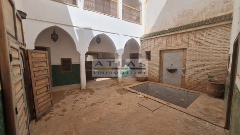 Marrakech : Riad authentique, titré, quartier Mouassine