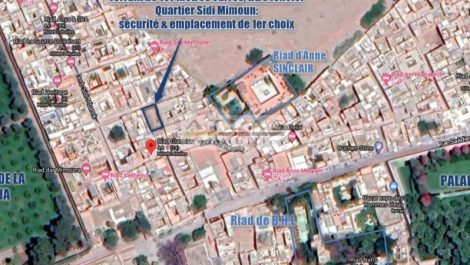 Marrakech – Sidi Mimoun : Riad titré à reconstruire sur 83 m²