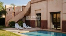 Marrakech : Villa de plain pied avec piscine, route de Fes – Terrain 1000 m²